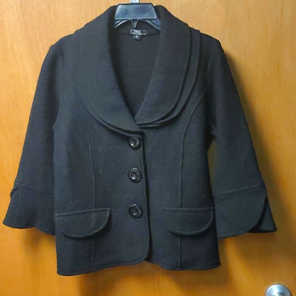 Lisa international, 100% boiled wool jacket, medium